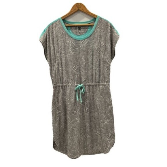 Title Nine Dress Womens Medium Nimblene Gray Drawstring Pockets Active Athletic - Picture 1 of 9